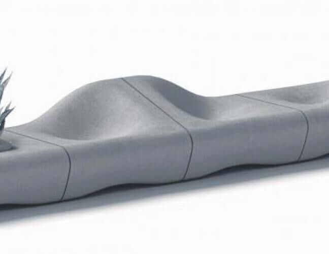 混凝土、沙丘椅