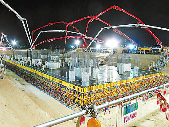 混凝土、一次性澆筑