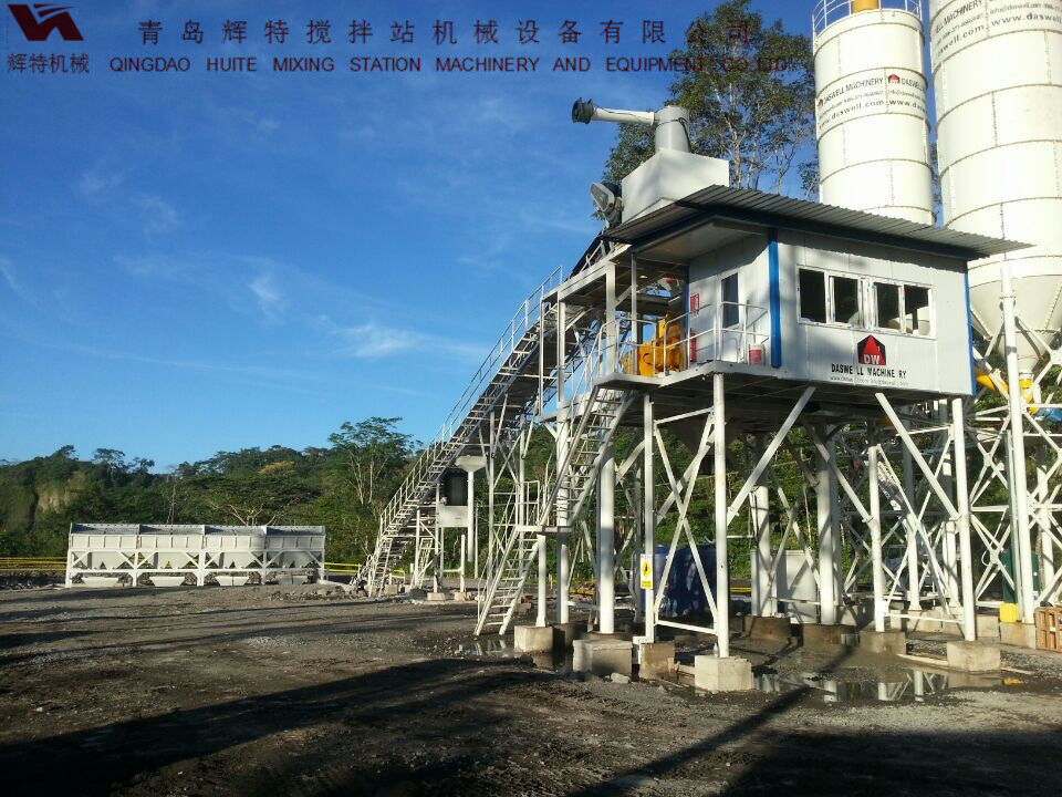 輝特混凝土攪拌站HZS90攪拌臂布置合理，攪拌性能強(qiáng)