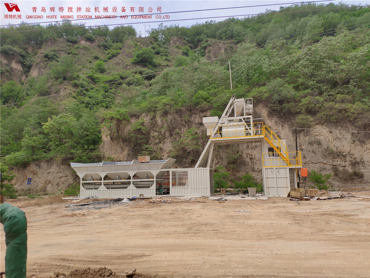 青島輝特機械 HZM75免基礎攪拌站模塊化設計，安裝快捷