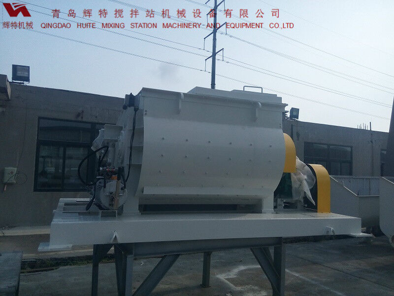 JS750攪拌臂采用偏心式設(shè)計(jì)，延長使用壽命，青島輝特機(jī)械