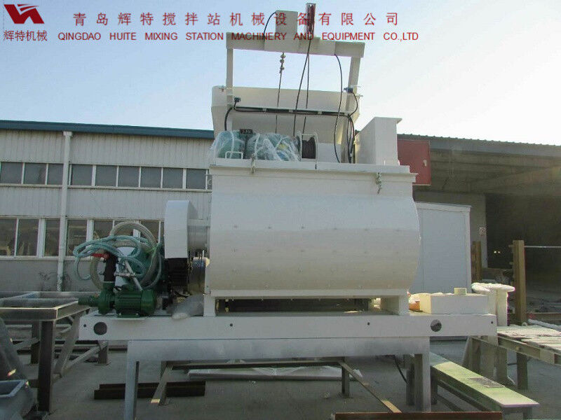 JS750攪拌臂采用偏心式設(shè)計(jì)，延長使用壽命，青島輝特機(jī)械